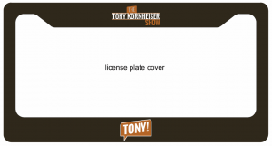 TK Show License Plate Cover