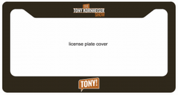 [TK805] TK Show License Plate Cover